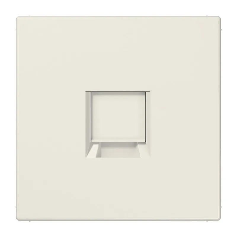 Jung Abdeckung (gerastet) für Modular-Jack-Steckbuchsen 1fach, Serie LS, weiß LS1969-1WE