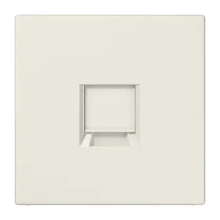 Jung Abdeckung (gerastet) für Modular-Jack-Steckbuchsen 1fach, Serie LS, weiß LS1969-15WE