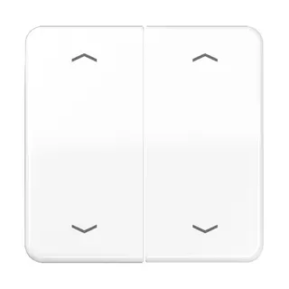 Jung Wippe, mit Pfeilsymbolen für KNX Taster, Duroplast, Serie CD, alpinweiß CD102PWW