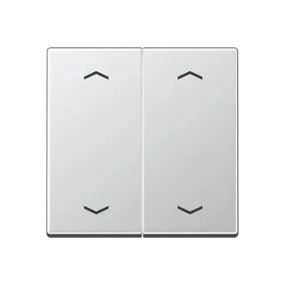 Jung Wippe, mit Pfeilsymbolen für Taster 2fach, Serie A, aluminium A102PAL