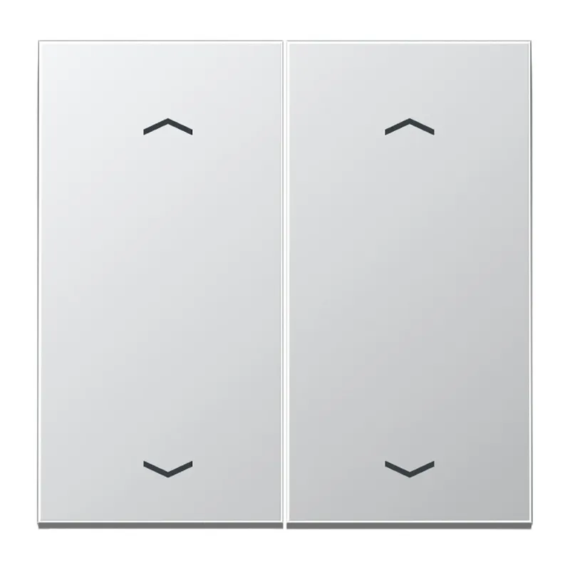 Jung Wippe, mit Pfeilsymbolen für Taster 2fach, Serie LS, Aluminium AL102P