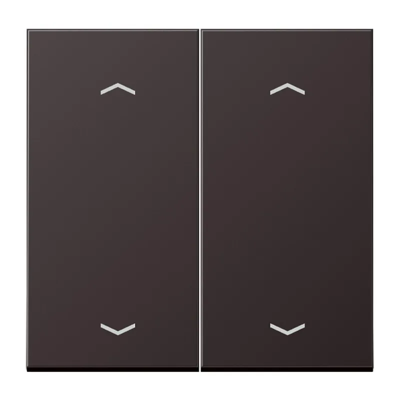 Jung Wippe, mit Pfeilsymbolen für Taster 2fach, Aluminium lackiert, Serie LS, dark (lackiertes Aluminium) AL102PD