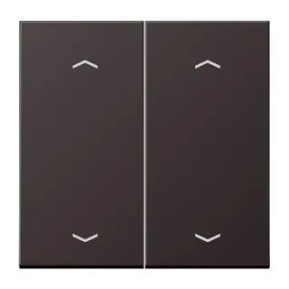 Jung Wippe, mit Pfeilsymbolen für Taster 2fach, Aluminium lackiert, Serie LS, dark (lackiertes Aluminium) AL102PD