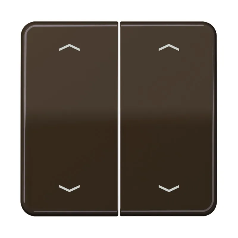Jung Wippe, mit Pfeilsymbolen für KNX Taster, Duroplast, Serie CD, braun CD102PBR
