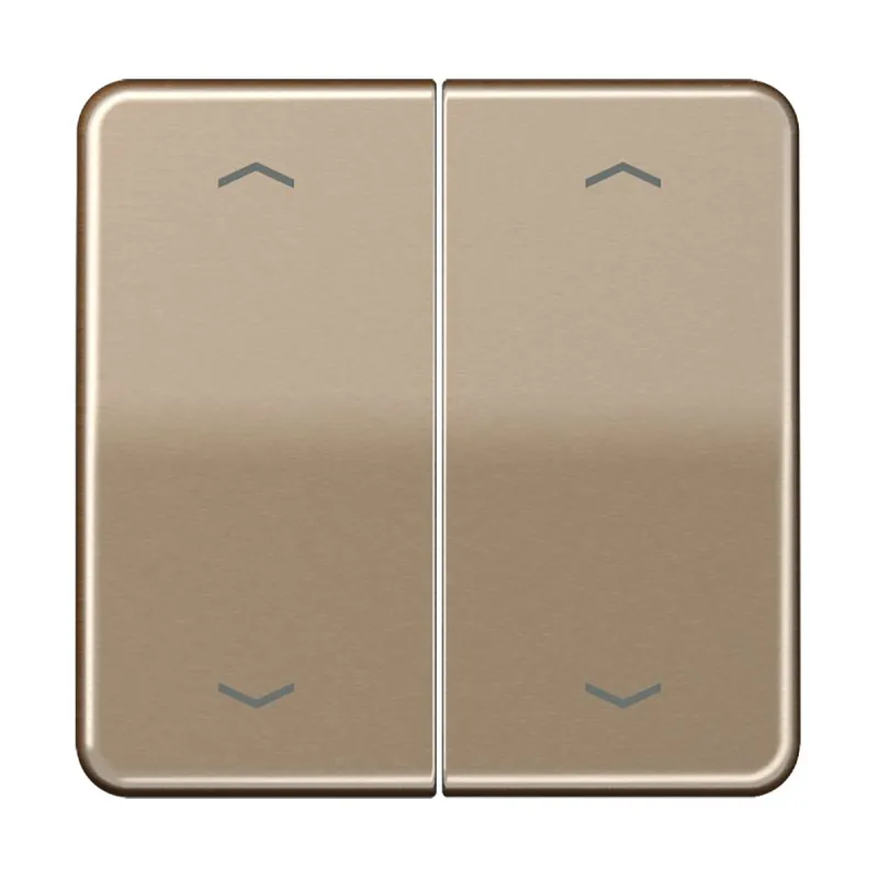 Jung Wippe, mit Pfeilsymbolen für KNX Taster, Serie CD, gold-bronze CD102PGB