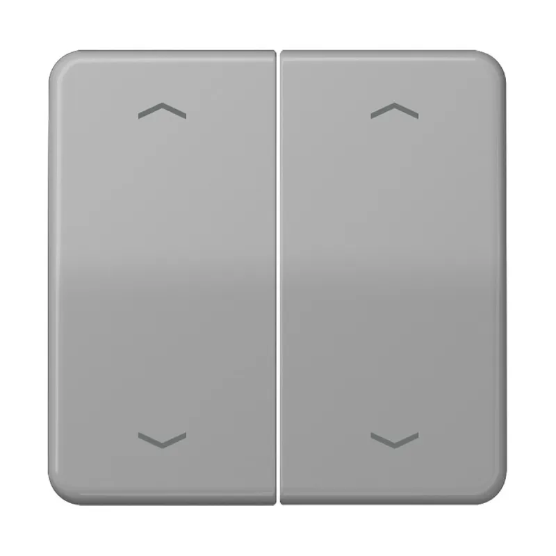 Jung Wippe, mit Pfeilsymbolen für KNX Taster, Duroplast, Serie CD, grau CD102PGR