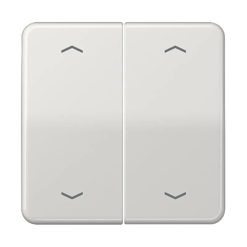 Jung Wippe, mit Pfeilsymbolen für KNX Taster, Duroplast, Serie CD, lichtgrau CD102PLG