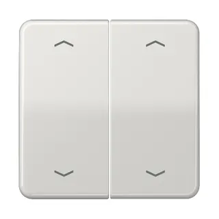 Jung Wippe, mit Pfeilsymbolen für KNX Taster, Duroplast, Serie CD, lichtgrau CD102PLG