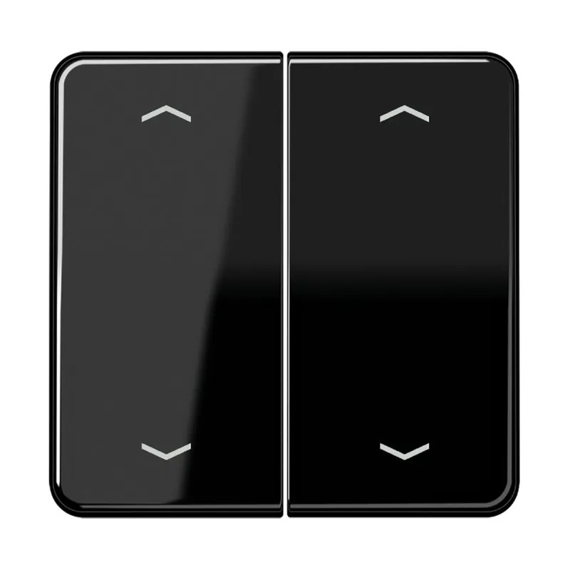 Jung Wippe, mit Pfeilsymbolen für KNX Taster, Duroplast, Serie CD, schwarz CD102PSW