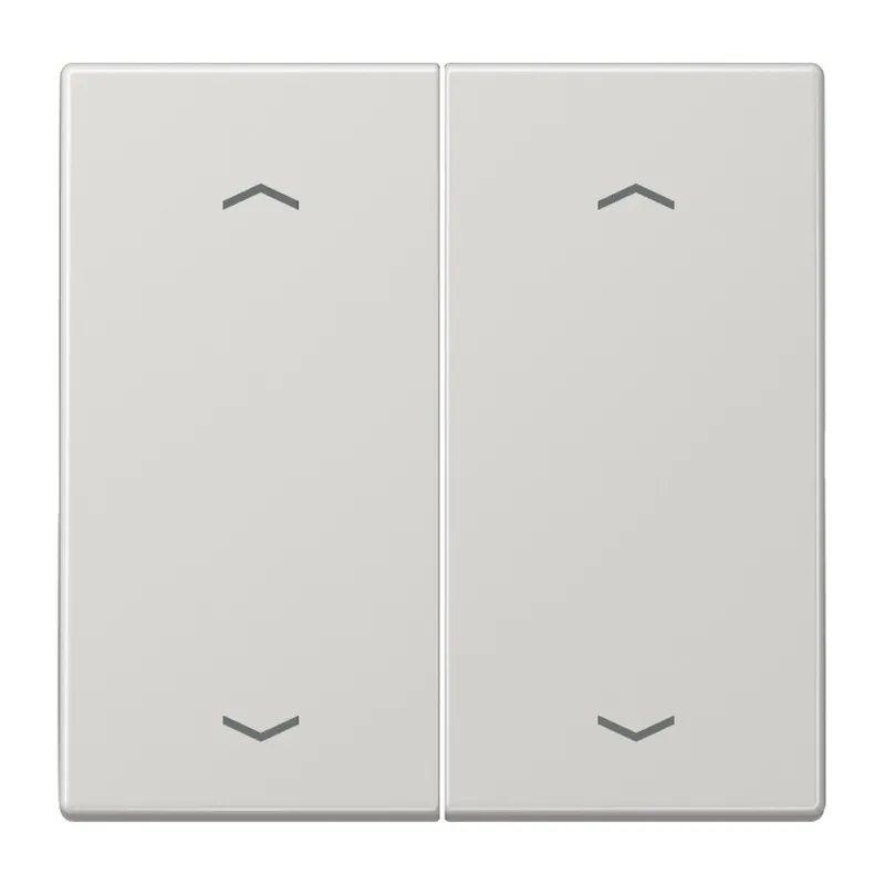 Jung Wippe, mit Pfeilsymbolen für Taster 2fach, Duroplast, Serie LS, lichtgrau LS102PLG