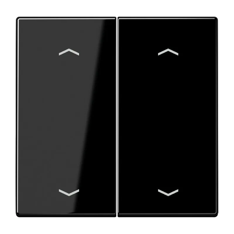 Jung Wippe, mit Pfeilsymbolen für Taster 2fach, Duroplast, Serie LS, schwarz LS102PSW