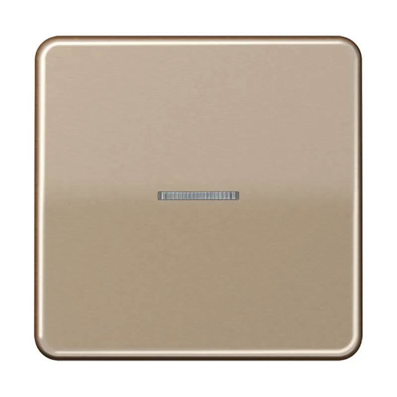 Jung Wippe mit Lichtleiter für Taster 1fach, Aluminium eloxiert, Serie CD, gold-bronze CD101KO5GB