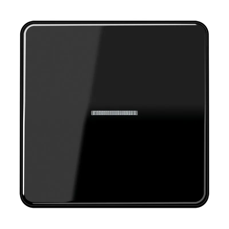 Jung Wippe mit Lichtleiter für Taster 1fach, Duroplast, Serie CD, schwarz CD101KO5SW