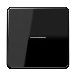 Jung Wippe mit Lichtleiter für Taster 1fach, Duroplast, Serie CD, schwarz CD101KO5SW
