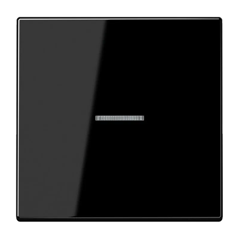 Jung Wippe mit Lichtleiter für Taster 1fach, Duroplast, Serie LS, schwarz LS101KO5SW