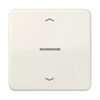 Jung Wippe mit Lichtleiter, mit Pfeilsymbolen für Taster 1fach, Duroplast, Serie CD, weiß CD101KO5P