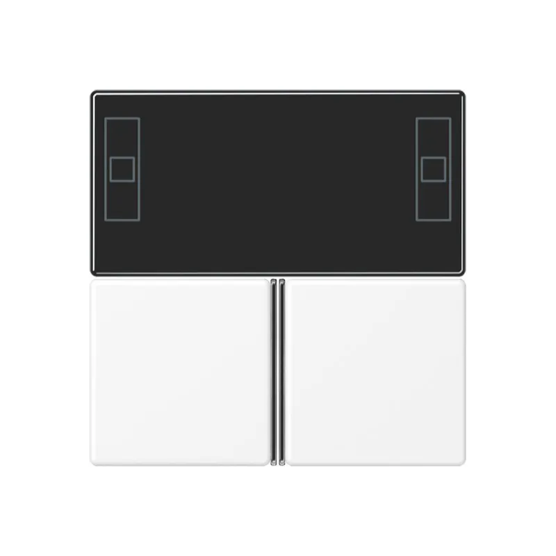 Jung Tastensatz 3fach, F40 Raumcontroller, Serie A, schneeweiß matt A4093TSAWWM
