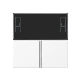 Jung Tastensatz 3fach, F40 Raumcontroller, Serie A, schneeweiß matt A4093TSAWWM