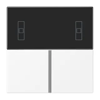 Jung Tastensatz 3fach, F40 Raumcontroller, Serie LS, schneeweiß matt LS4093TSAWWM