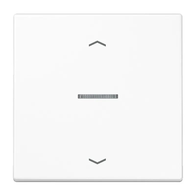 Jung Wippe mit Lichtleiter, mit Pfeilsymbolen für Taster 1fach, Duroplast, Serie LS, alpinweiß LS101KO5PWW