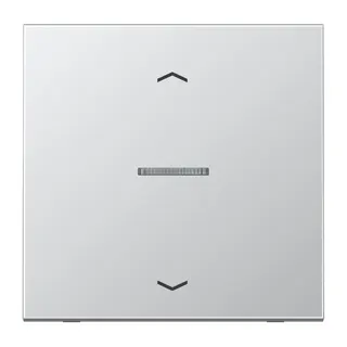 Jung Wippe mit Lichtleiter, mit Pfeilsymbolen für Taster 1fach, Serie LS, Aluminium AL101KO5P