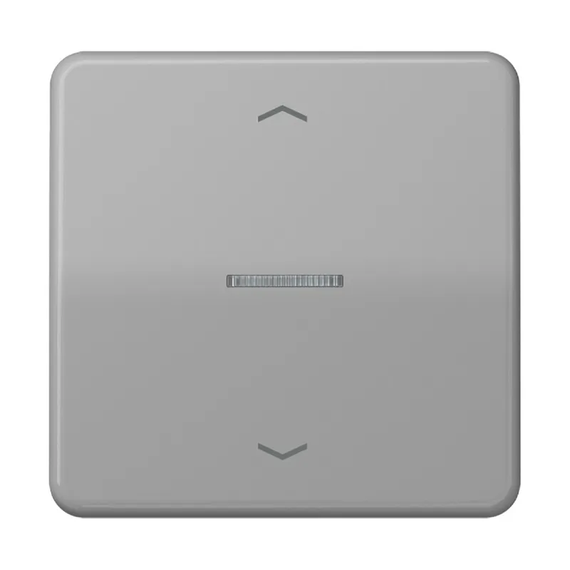 Jung Wippe mit Lichtleiter, mit Pfeilsymbolen für Taster 1fach, Duroplast, Serie CD, grau CD101KO5PGR