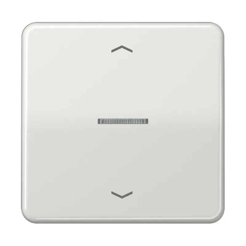 Jung Wippe mit Lichtleiter, mit Pfeilsymbolen für Taster 1fach, Duroplast, Serie CD, lichtgrau CD101KO5PLG