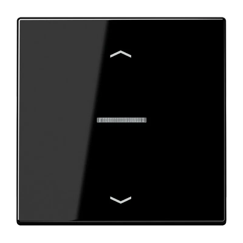 Jung Wippe mit Lichtleiter, mit Pfeilsymbolen für Taster 1fach, Duroplast, Serie LS, schwarz LS101KO5PSW