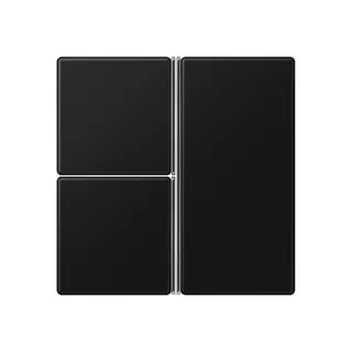 Jung Tastensatz 3fach, F40, Serie A, graphitschwarz matt A403TSASWM