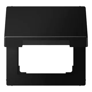 Jung Klappdeckel mit Rückstellfeder, Thermoplast lackiert, Serie LS, graphitschwarz matt LS990BFKLSWM
