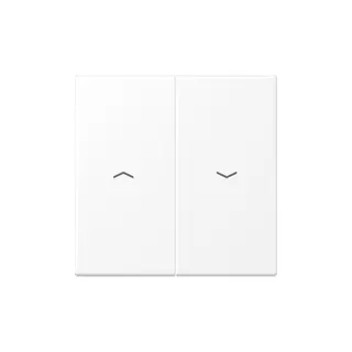 Jung Wippe 2fach, mit Pfeilsymbolen, Serie LS, schneeweiß matt LS995PWWM