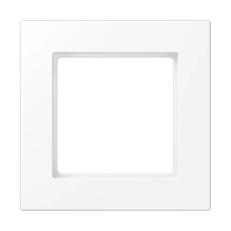 Jung Rahmen 1fach, Thermoplast lackiert, A 550, schneeweiß matt A5581BFWWM