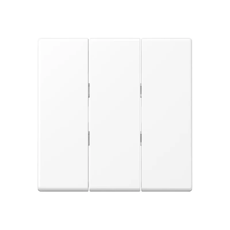 Jung Wippe 3fach, Thermoplast lackiert, Serie A, schneeweiß matt A593BFWWM