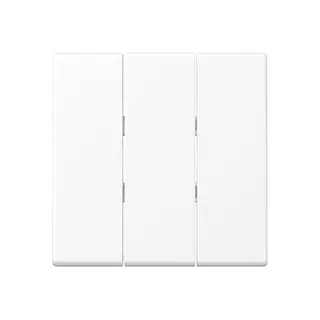 Jung Wippe 3fach, Thermoplast lackiert, Serie A, schneeweiß matt A593BFWWM