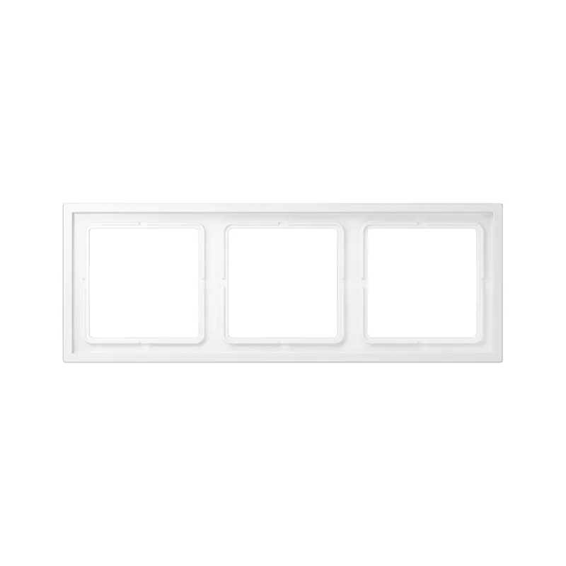 Jung Rahmen 3fach, Thermoplast lackiert, LS ZERO, schneeweiß matt LSZ983BFWWM