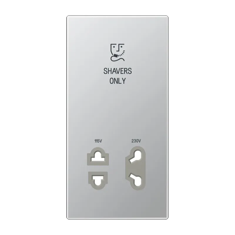 Jung Abdeckung 1fach, Shavers only, Serie LS, Aluminium SOAL7522PL