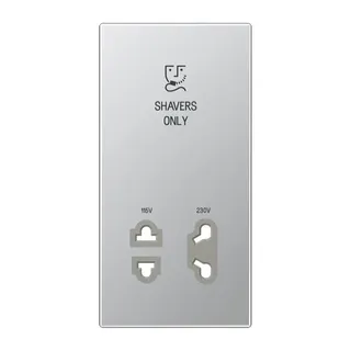 Jung Abdeckung 1fach, Shavers only, Serie LS, Aluminium SOAL7522PL