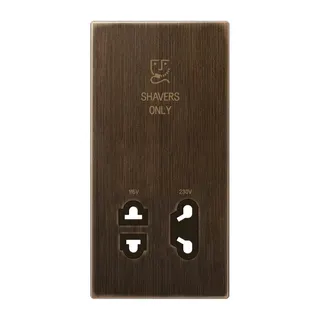 Jung Abdeckung 1fach, Shavers only, Messing, Serie LS, Messing antik SOME7522ATPL