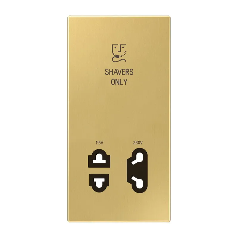 Jung Abdeckung 1fach, Shavers only, Messing, Serie LS, Messing classic SOME7522CPL