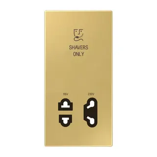 Jung Abdeckung 1fach, Shavers only, Messing, Serie LS, Messing classic SOME7522CPL