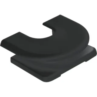 Jung Einführungsschieber für Kabel und Minikanal, Thermoplast, schwarz 11SW