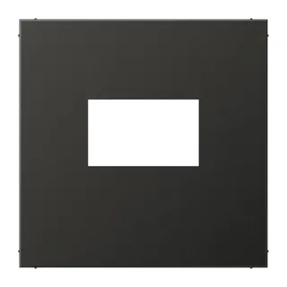 Jung Abdeckung für USB-Ladegerät, (gerastet), Serie LS, anthrazit (lackiertes Aluminium) AL1969USBAN