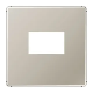 Jung Abdeckung für USB-Ladegerät, (gerastet), Serie LS, Edelstahl ES1969USB