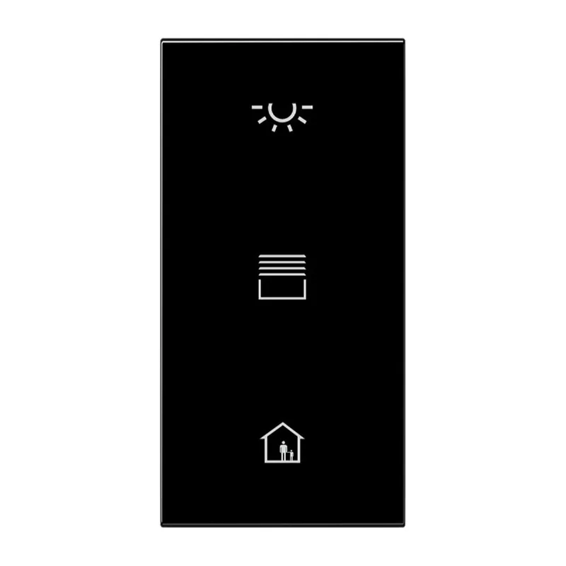 Jung Abdeckung in Tastenfarbe, F50, Serie LS, schwarz LS50NATXSW-L