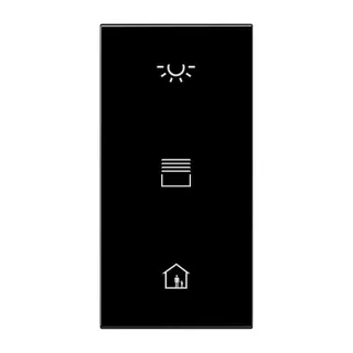 Jung Abdeckung in Tastenfarbe, F50, Serie LS, schwarz LS50NATXSW-L