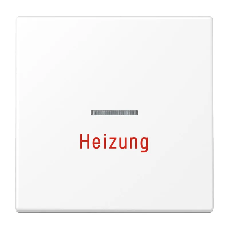 Jung Wippe 1fach mit Lichtleiter, Heizung, Serie LS, schneeweiß matt LS990HWWM