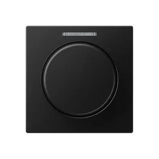 Jung Abdeckung mit Lichtleiter für KNX Drehsensor, Serie A, graphitschwarz matt A1540BFKO5SWM