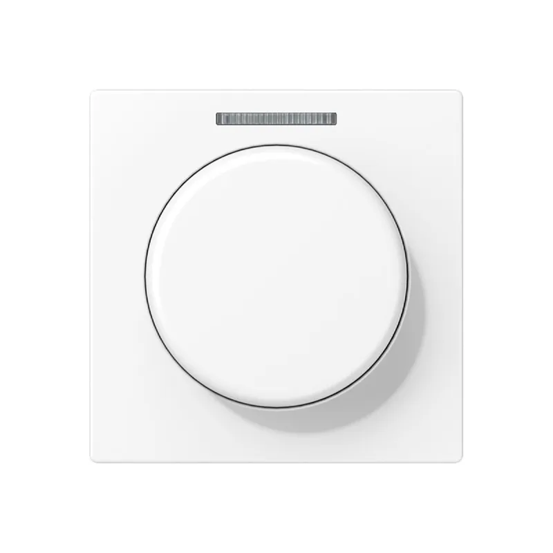Jung Abdeckung mit Lichtleiter für KNX Drehsensor, Serie A, schneeweiß matt A1540BFKO5WWM