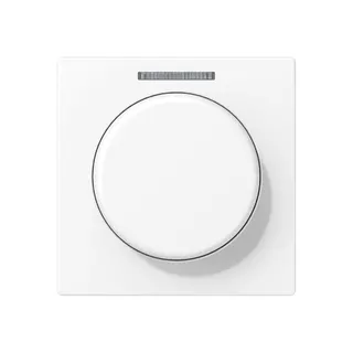 Jung Abdeckung mit Lichtleiter für KNX Drehsensor, Serie A, schneeweiß matt A1540BFKO5WWM