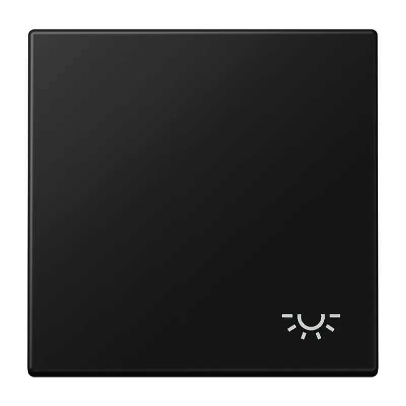 Jung Wippe 1fach, Symbol Licht, Serie LS, graphitschwarz matt LS990LSWM